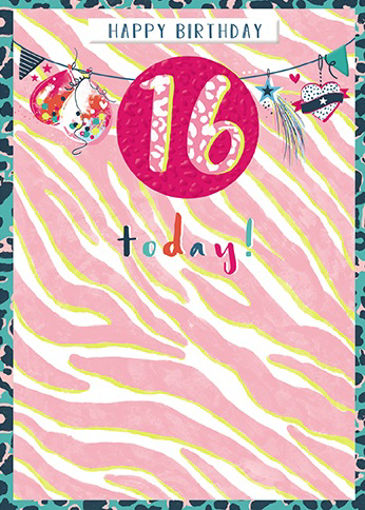 Picture of 16 TODAY BIRTHDAY CARD